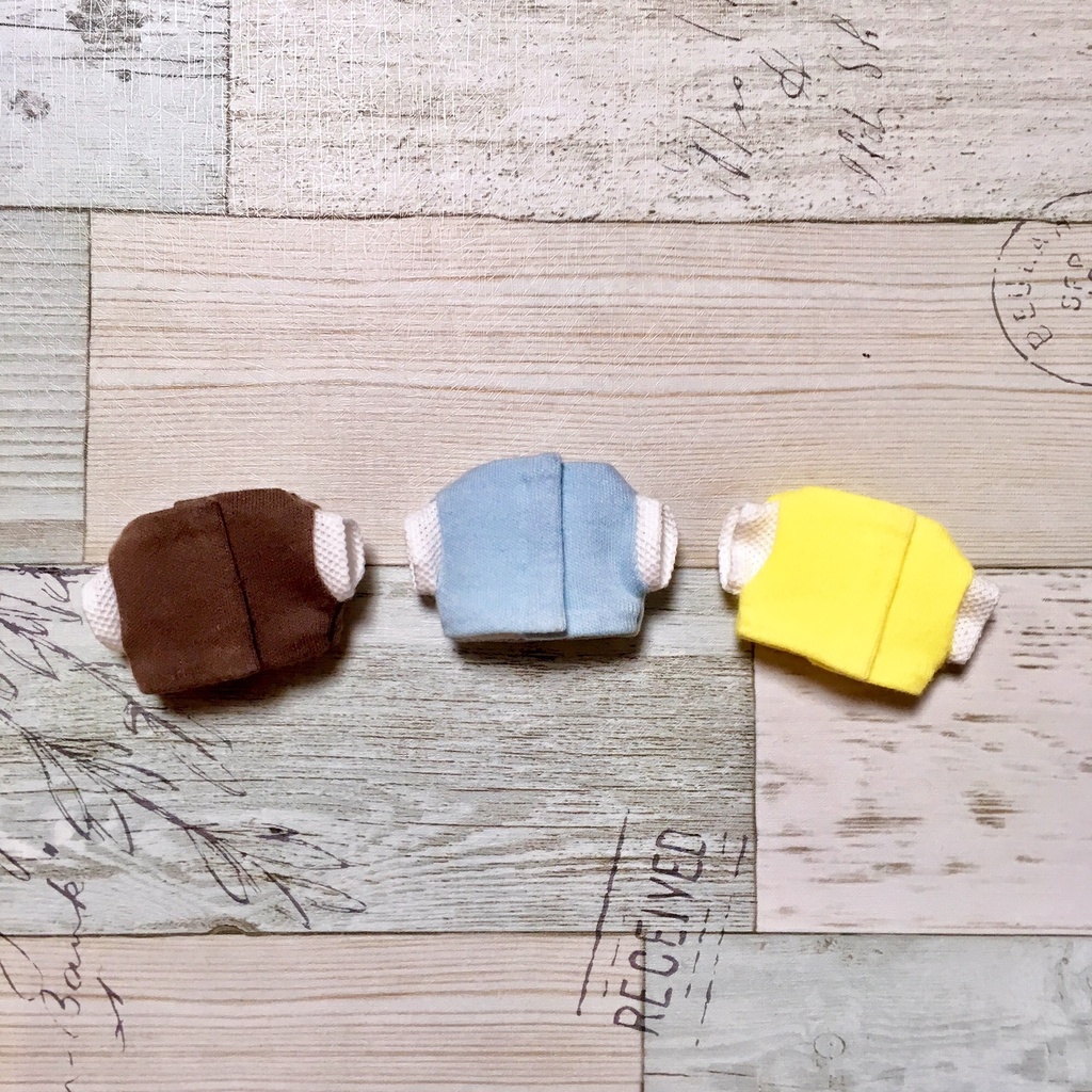 ぬい用 パステルベスト&シャツ