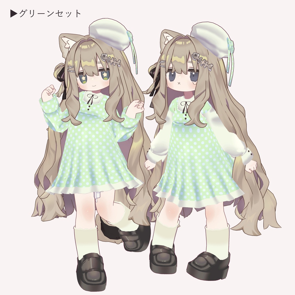 【キプフェル用】メイドライクワンピースセット【全7色】