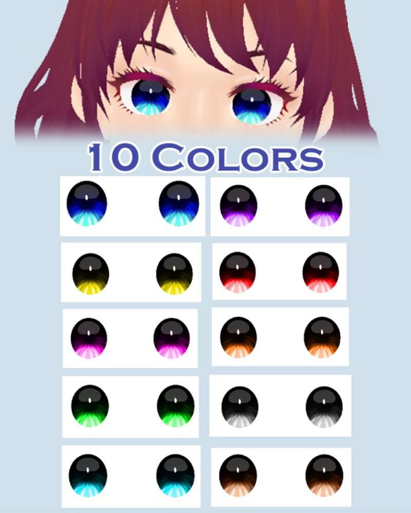 【VRoid】Crystal Eyes Texture