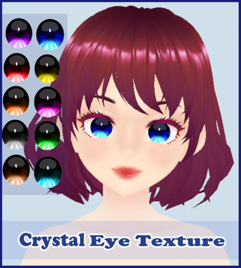 【VRoid】Crystal Eyes Texture