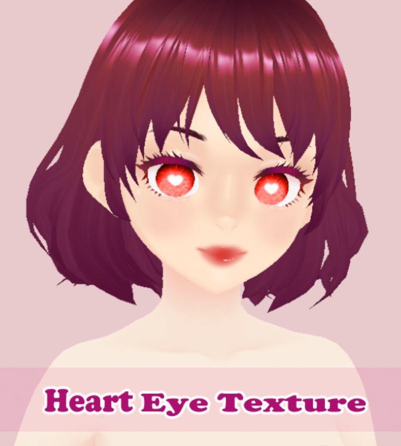 【無料/Free】【VRoid】Heart Eyes Texture