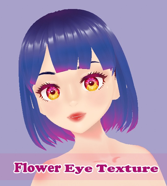 【無料/Free】【VRoid】Flower Eye Texture