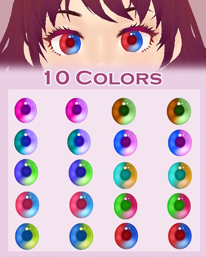 【VRoid】Two Color Eye Texture