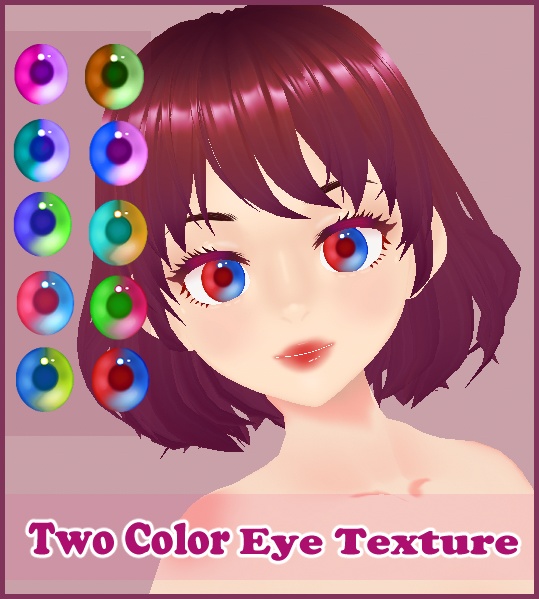【VRoid】Two Color Eye Texture