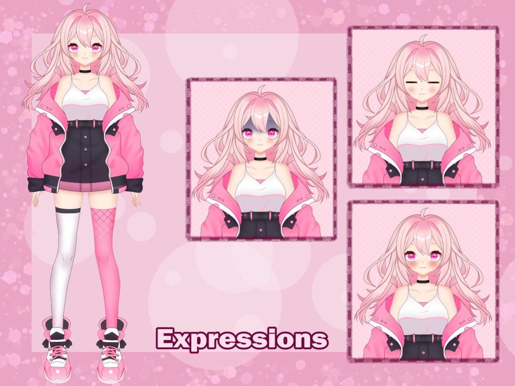 【Live2D Model】【VtubeStudio対応】Pink Girl