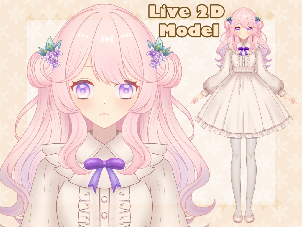 【Live2D Model】【VtubeStudio対応】Calm Girl