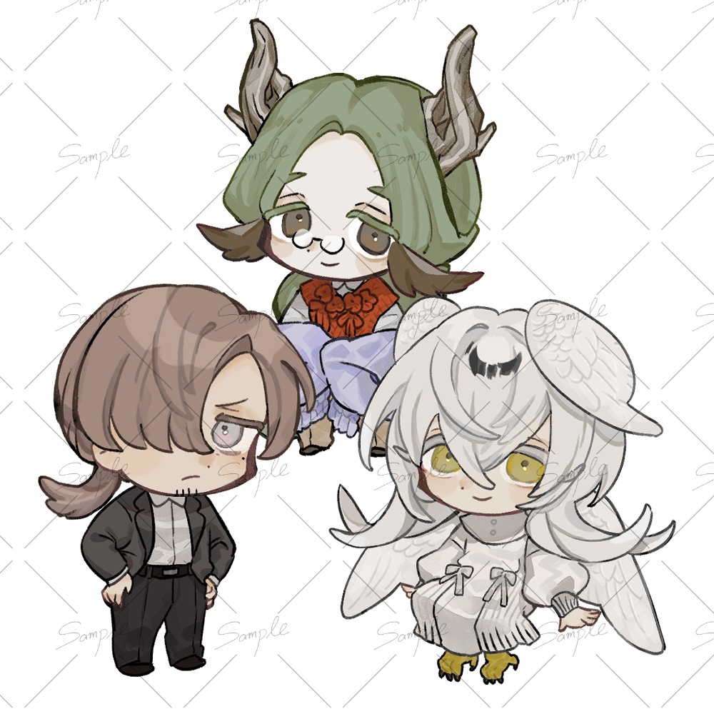 キャラクターミニステッカー