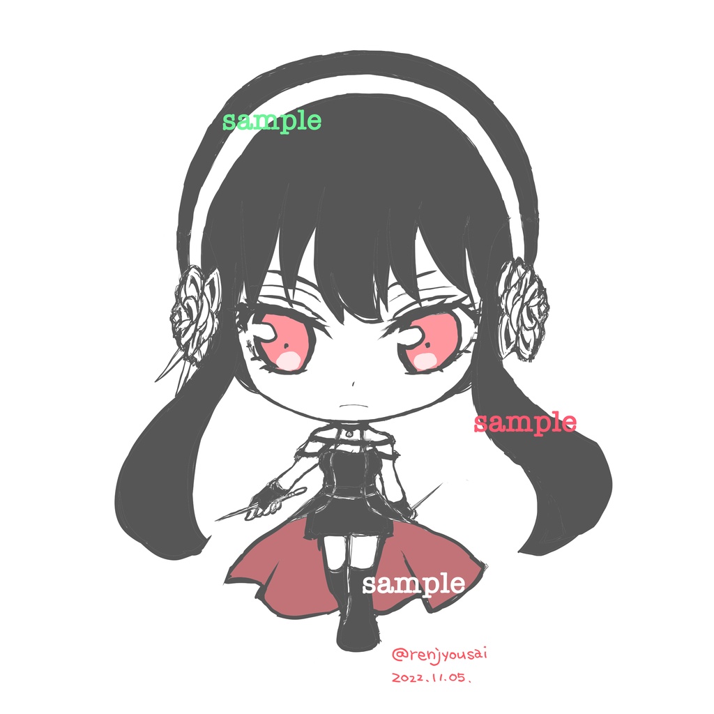 ¥3000よりSNSで使えるアイコンイラストを描かせて頂きます。