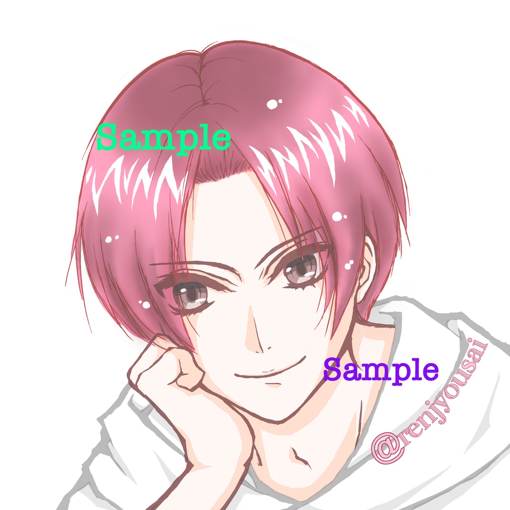 ¥3000よりSNSで使えるアイコンイラストを描かせて頂きます。