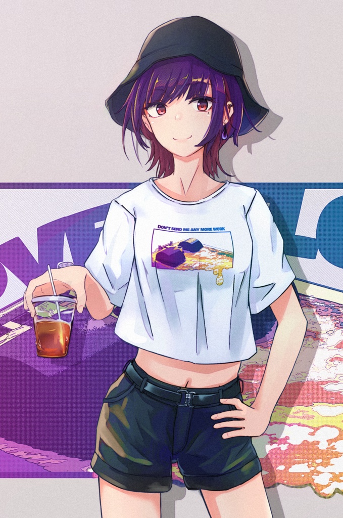 これ以上は発火するオーバーフローシャツ(長袖)