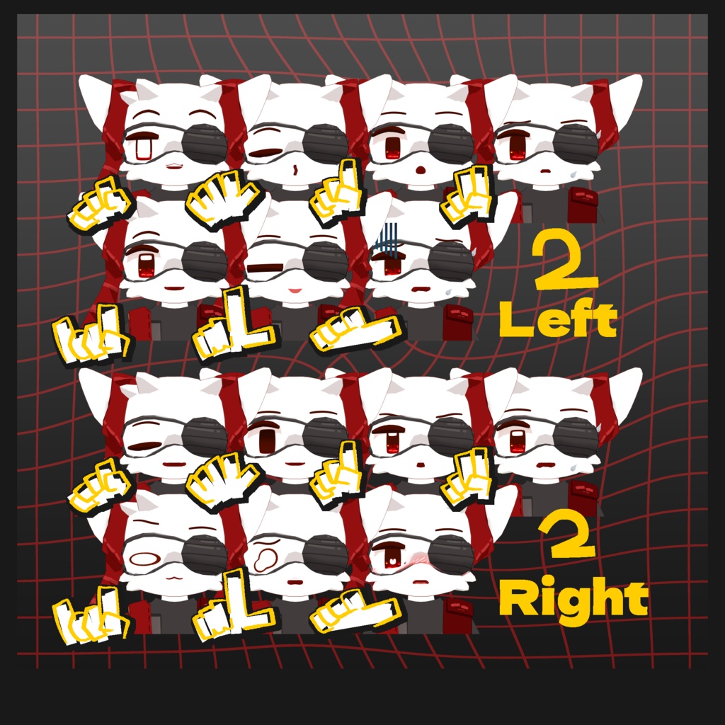 【無料】GLC~ゴスもどきちゃん~Medium Polygon edition【オリジナル3Dモデル】