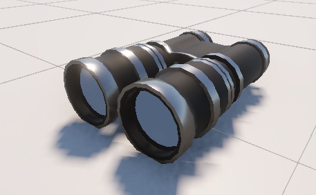 双眼鏡　3Dモデル