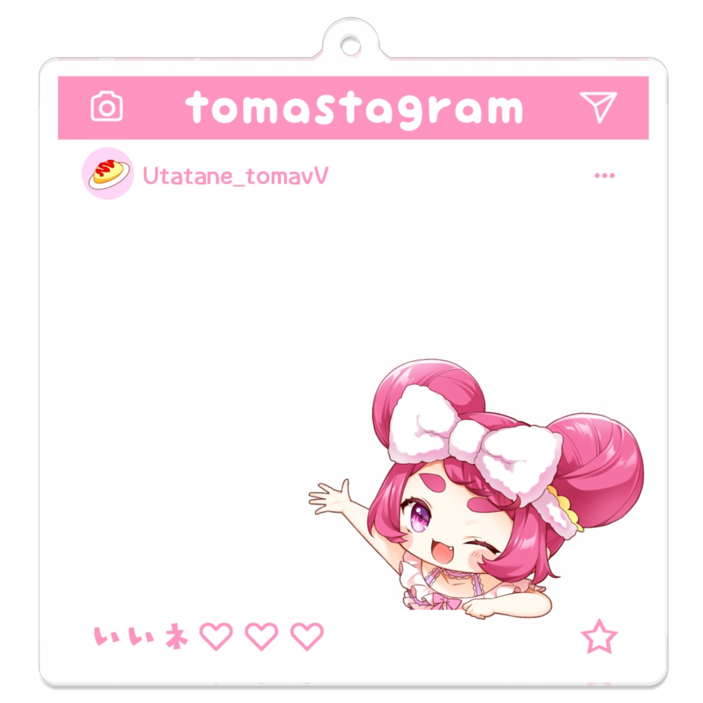 転寝とま　オリジナルキーホルダー　一緒にお出かけ Ver.