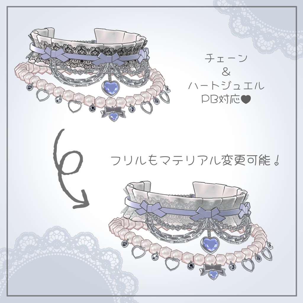 【PB対応】ribbon choker♡りぼんチョーカー