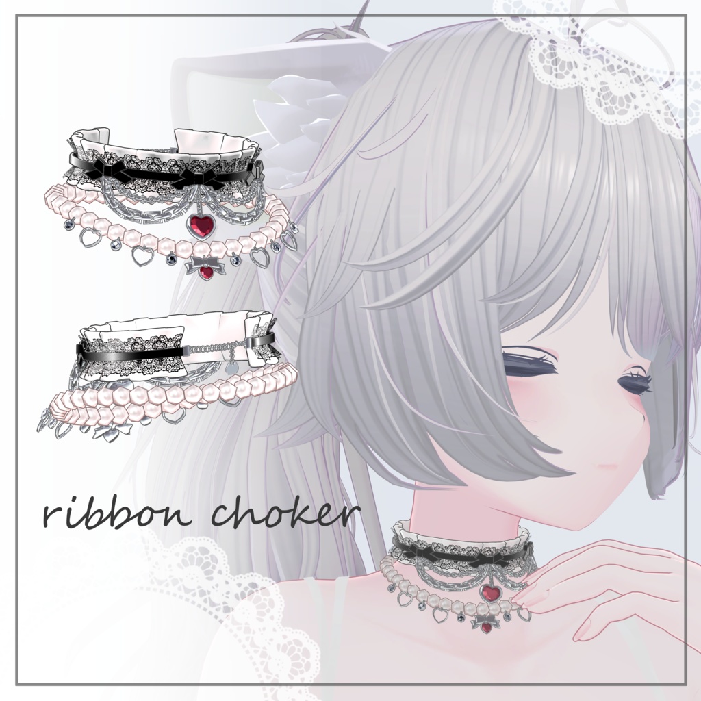 【PB対応】ribbon choker♡りぼんチョーカー