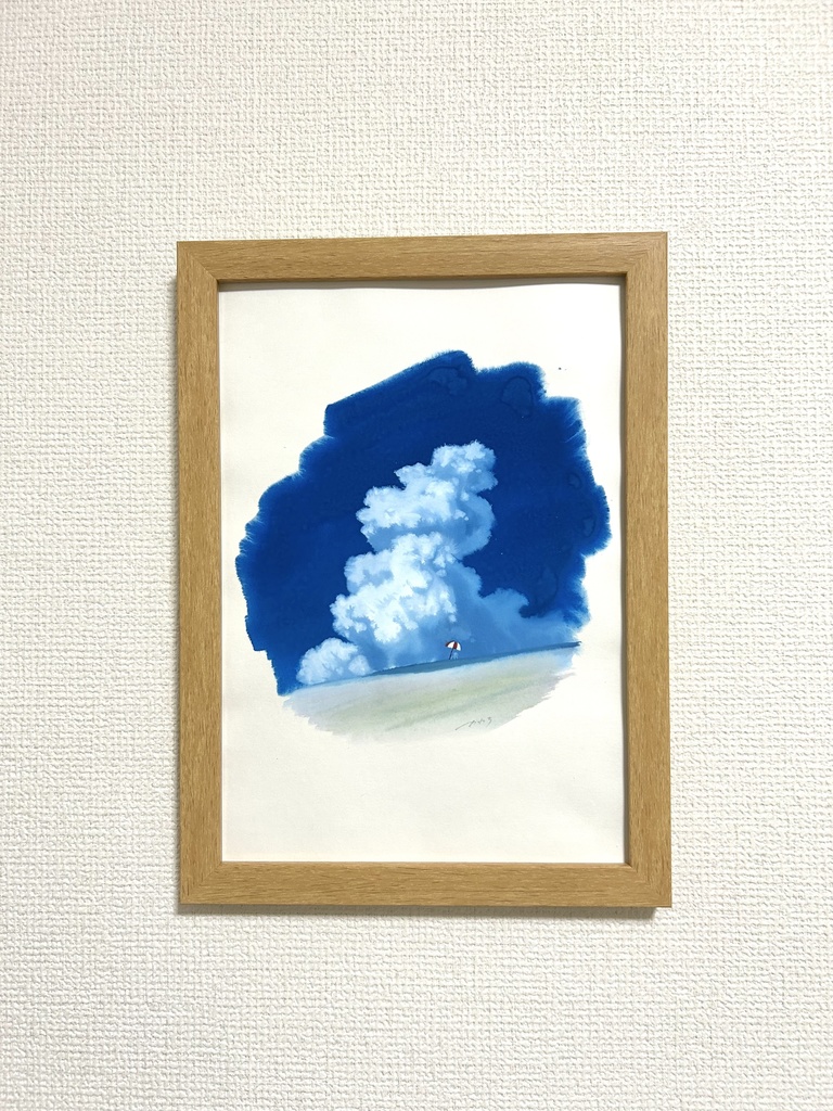 【原画】マリンブルーの空