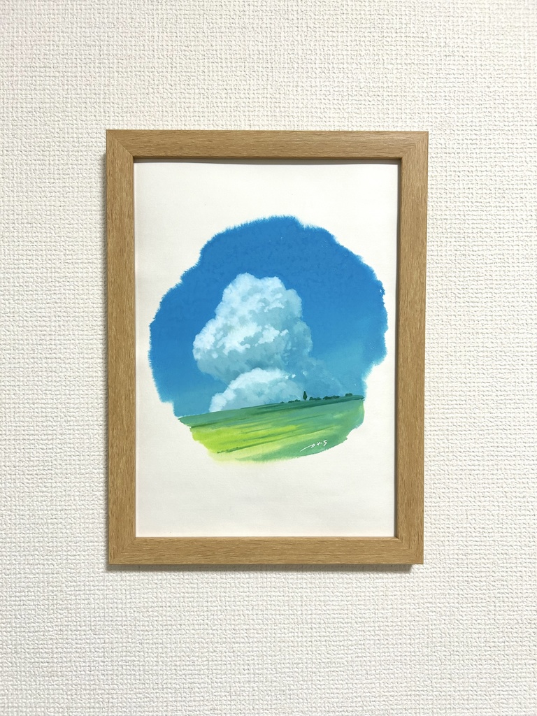 【原画】雲と草原