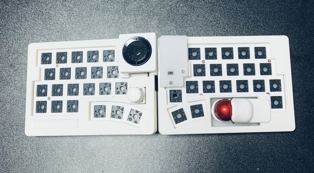 トラックボールケース付きワイヤレスキーボード Zonkey Ver.2(完成品)