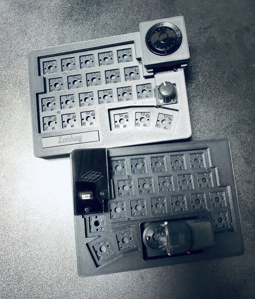 トラックボールケース付きワイヤレスキーボード Zonkey Ver.2（完成品