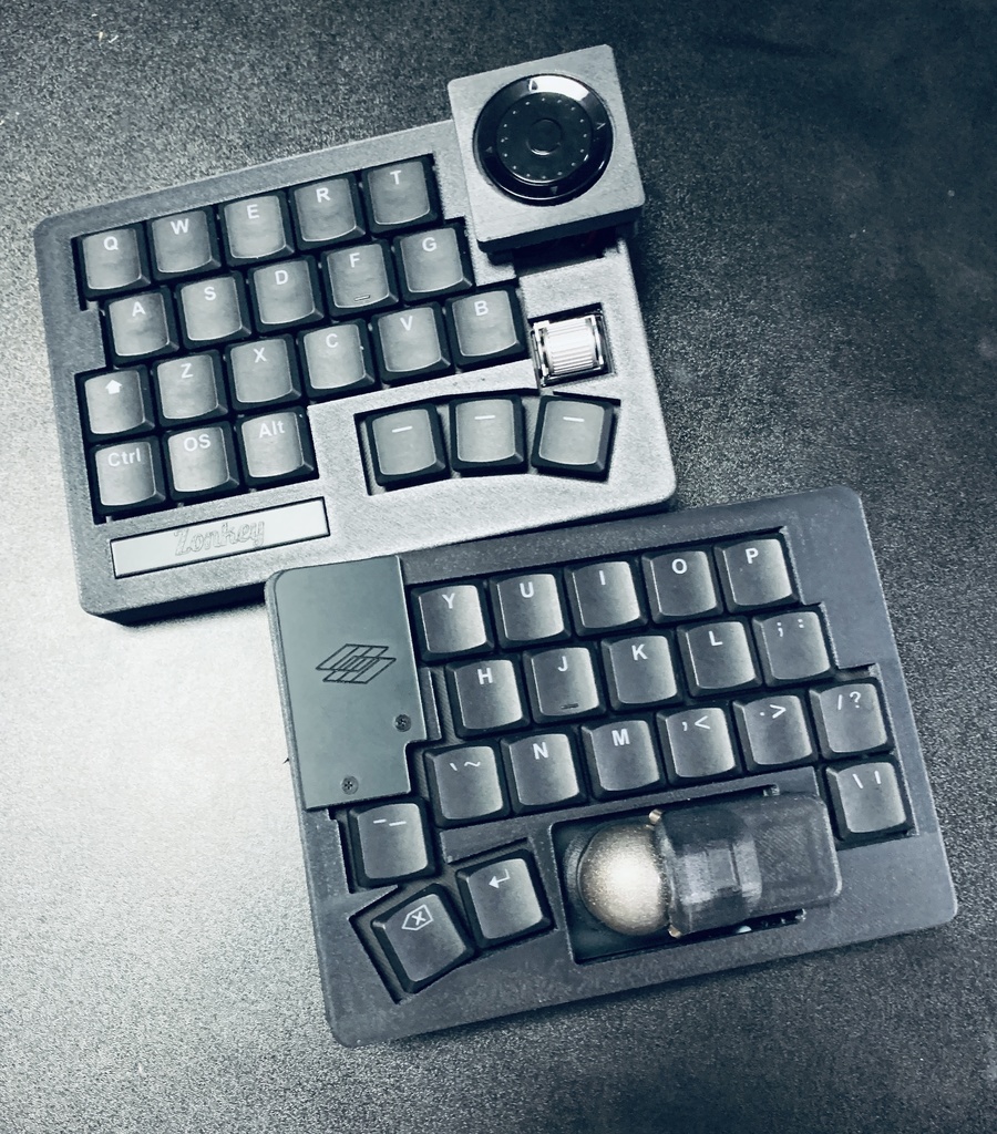 Zonkey（マットホワイト）② 乾電池リポバッテリー両対応 無線キーボード Zonkey(マットブラック