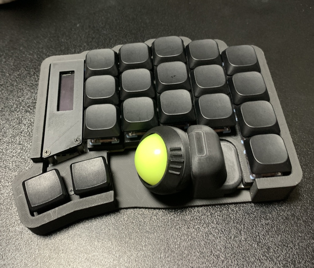 Keyball 、roBa用 25mm球 1cmオフセットセット用ケース&ソケット