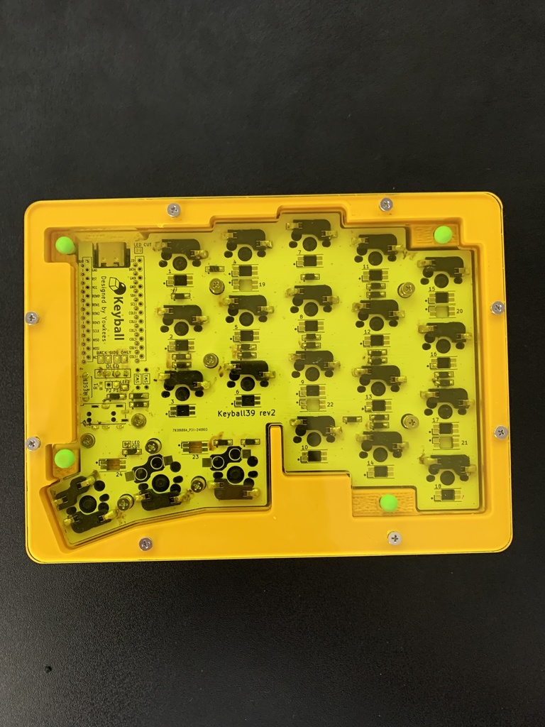 Keyball39ガスケットマウントケース