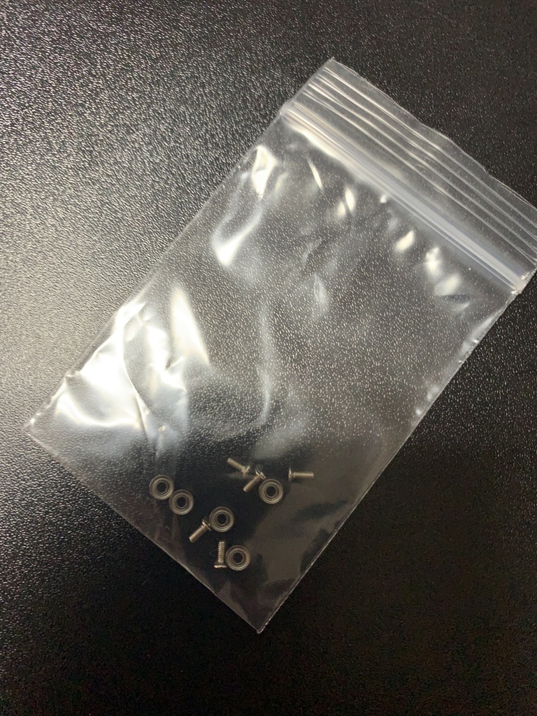 トラックボールケース向けベアリング1.5✖️4✖️2）５個セットネジ付