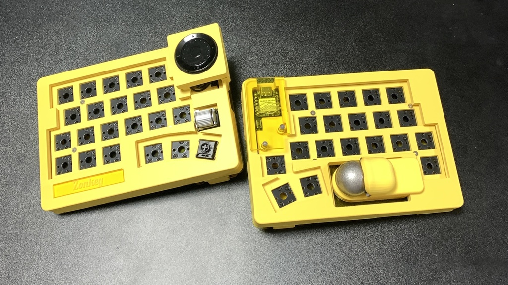 乾電池リポバッテリー両対応 無線キーボード Zonkey(マットイエロー)