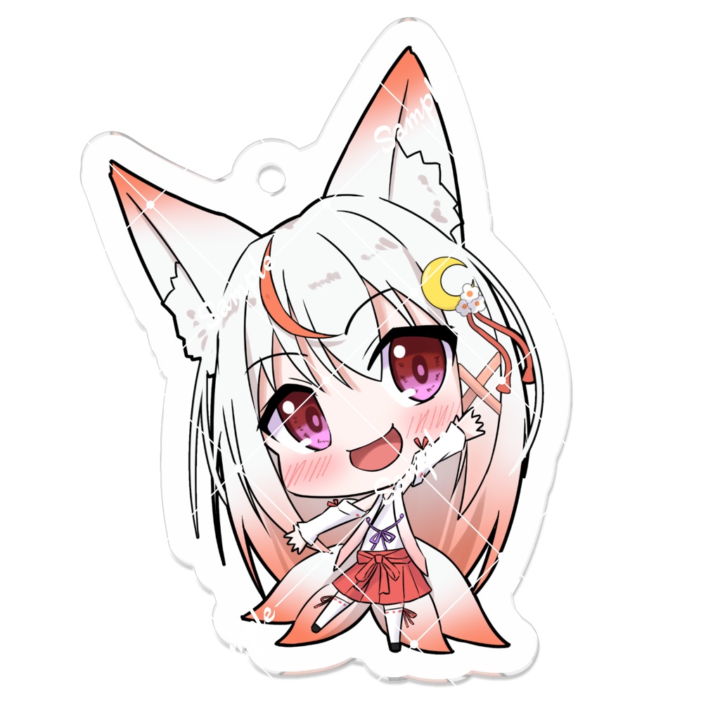 狐月さくら(SD) アクリルキーホルダー