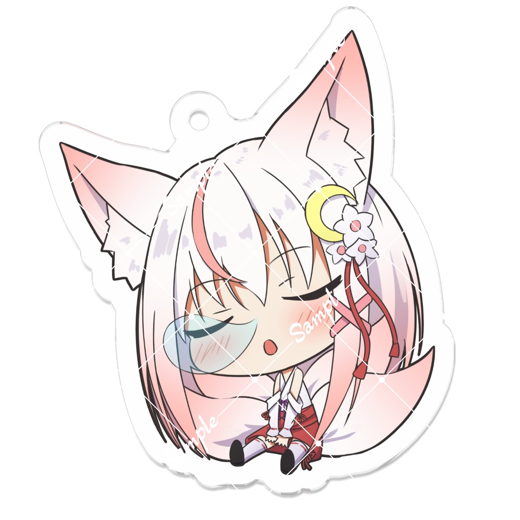 狐月さくら(SD)おやすみVer アクリルキーホルダー