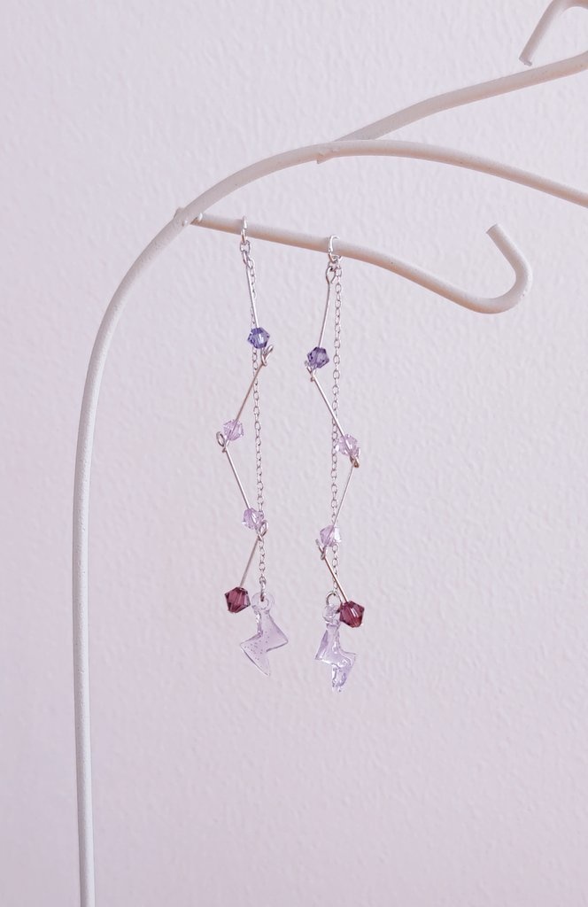 紫電イメージ耳飾り