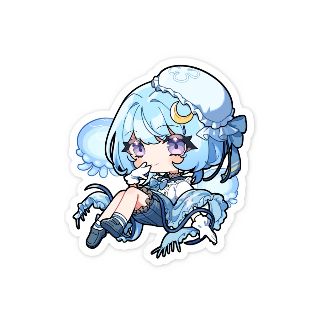 水ノ海月 スマホステッカー