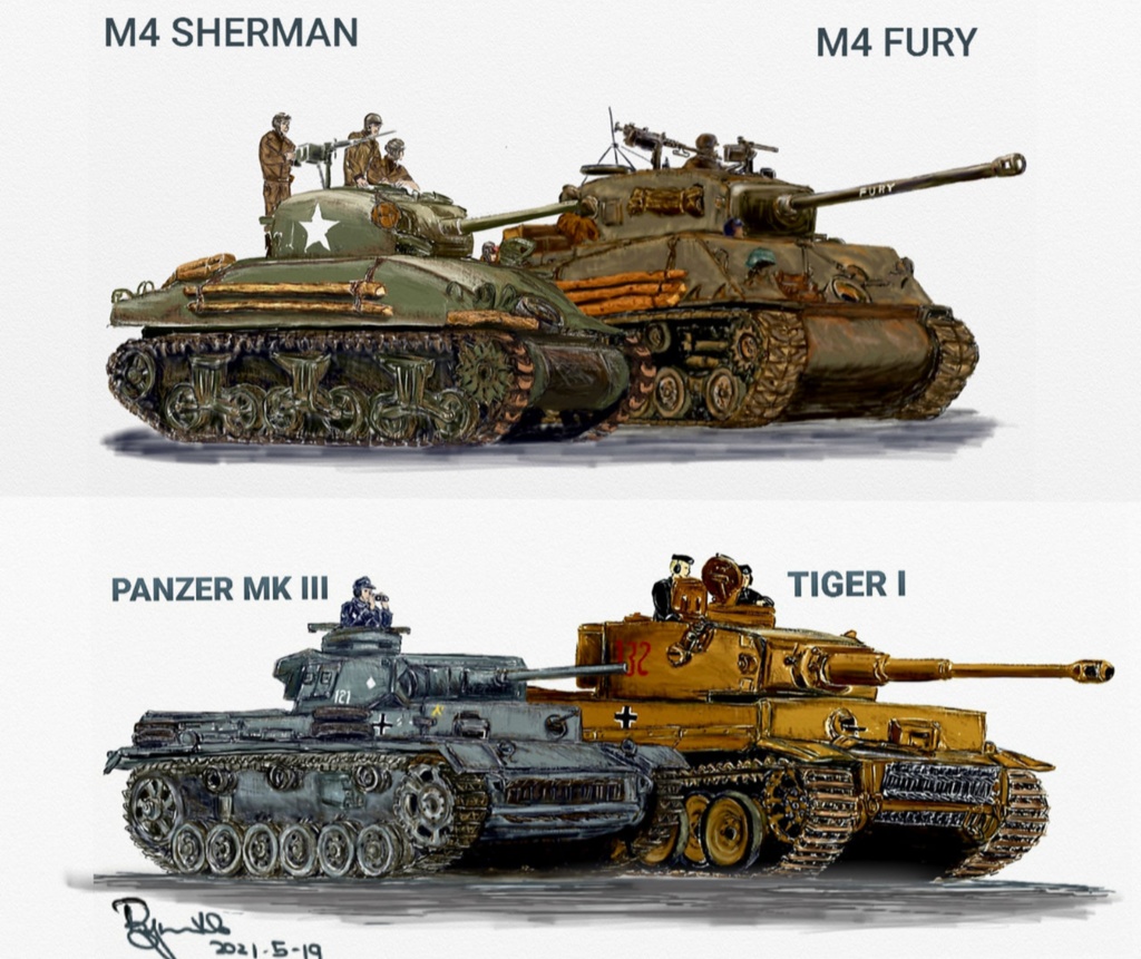 WW2 TANKS LINEUP