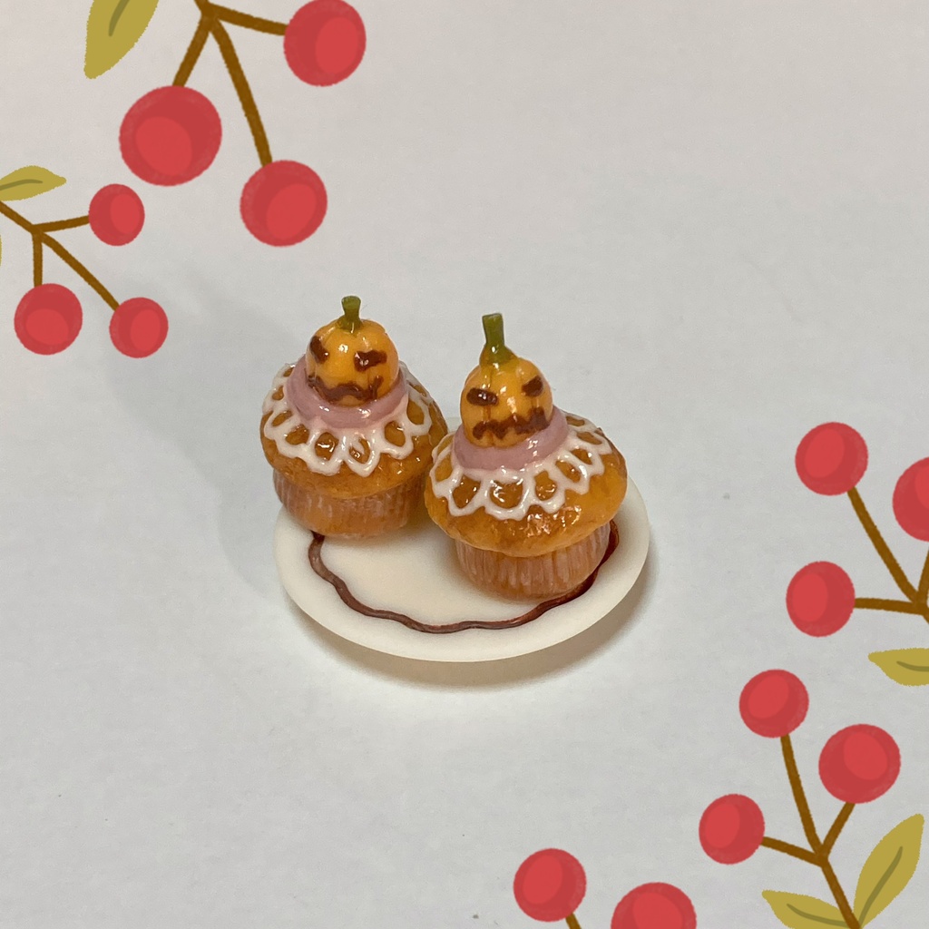 ハロウィンカップケーキ