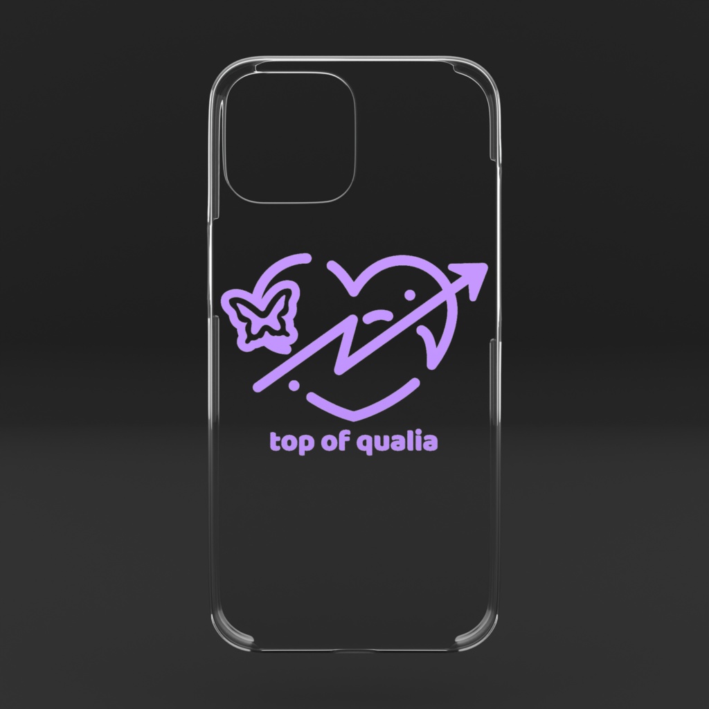 top of qualia ロゴ クリアiPhoneケース iPhone16