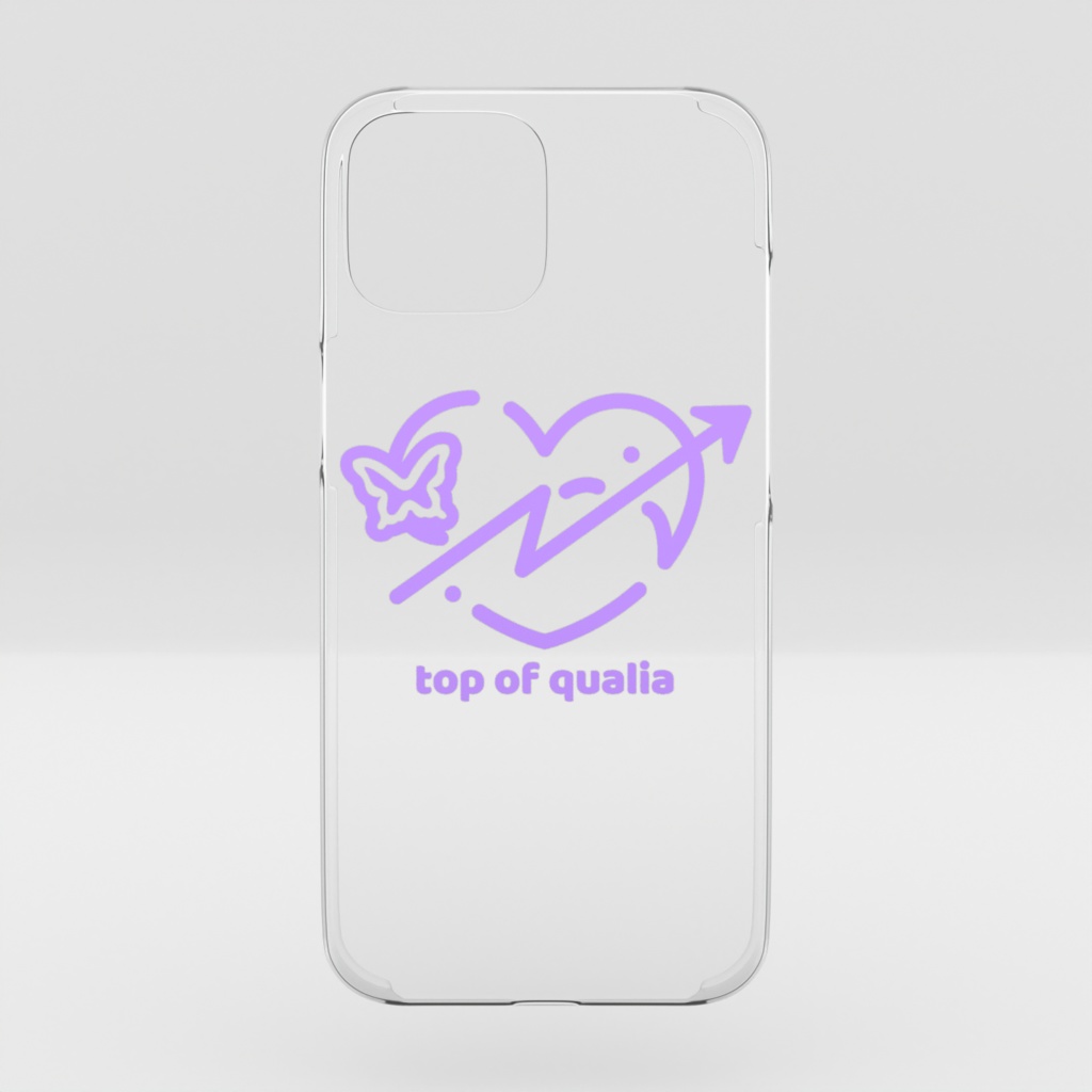 top of qualia ロゴ クリアiPhoneケース iPhone16