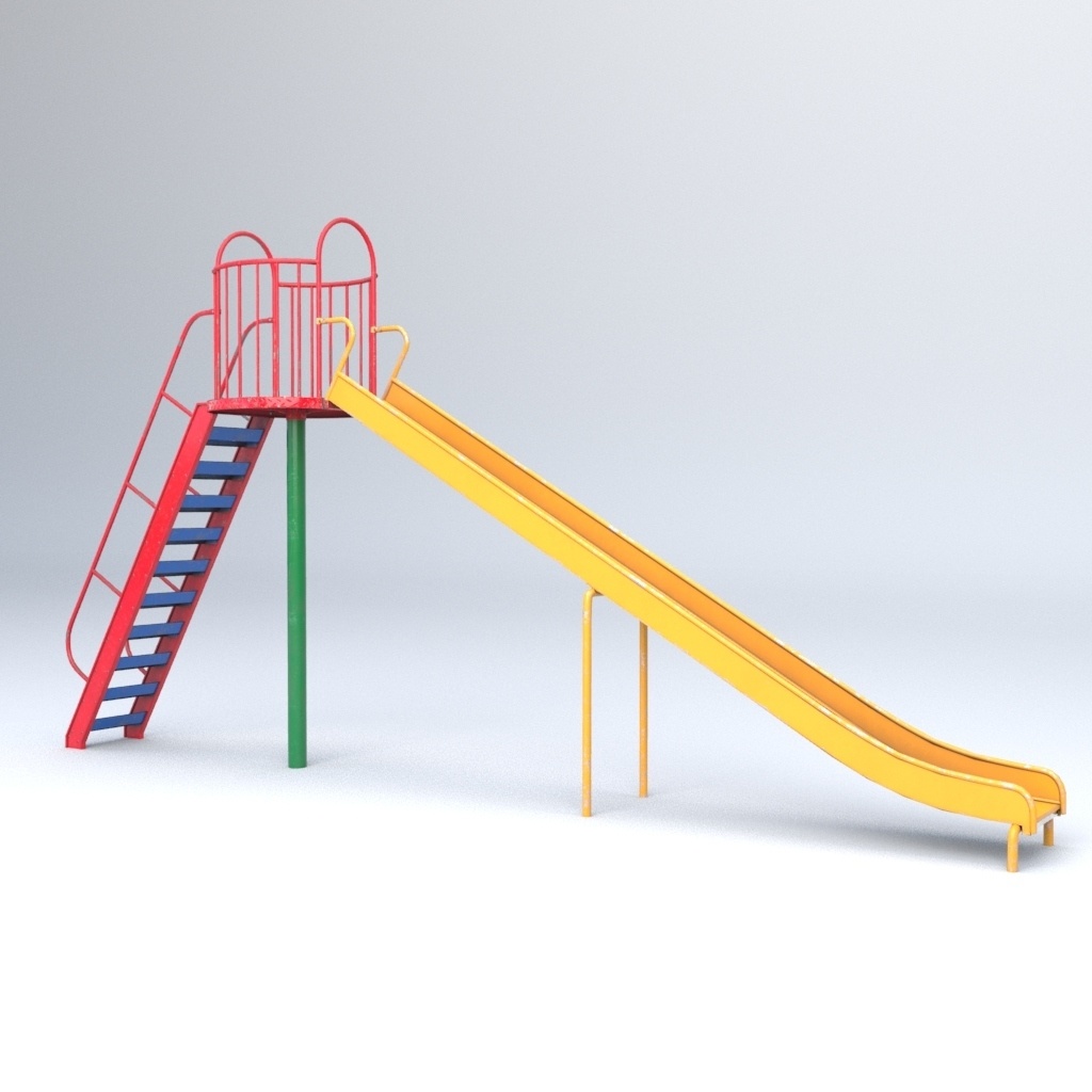 【滑り台 3Dモデル】Slider（Slide）｜Unity・Blender対応