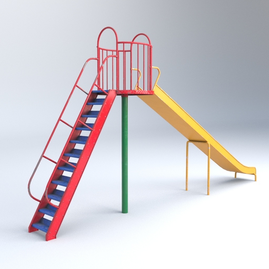 【滑り台 3Dモデル】Slider(Slide)|Unity・Blender対応