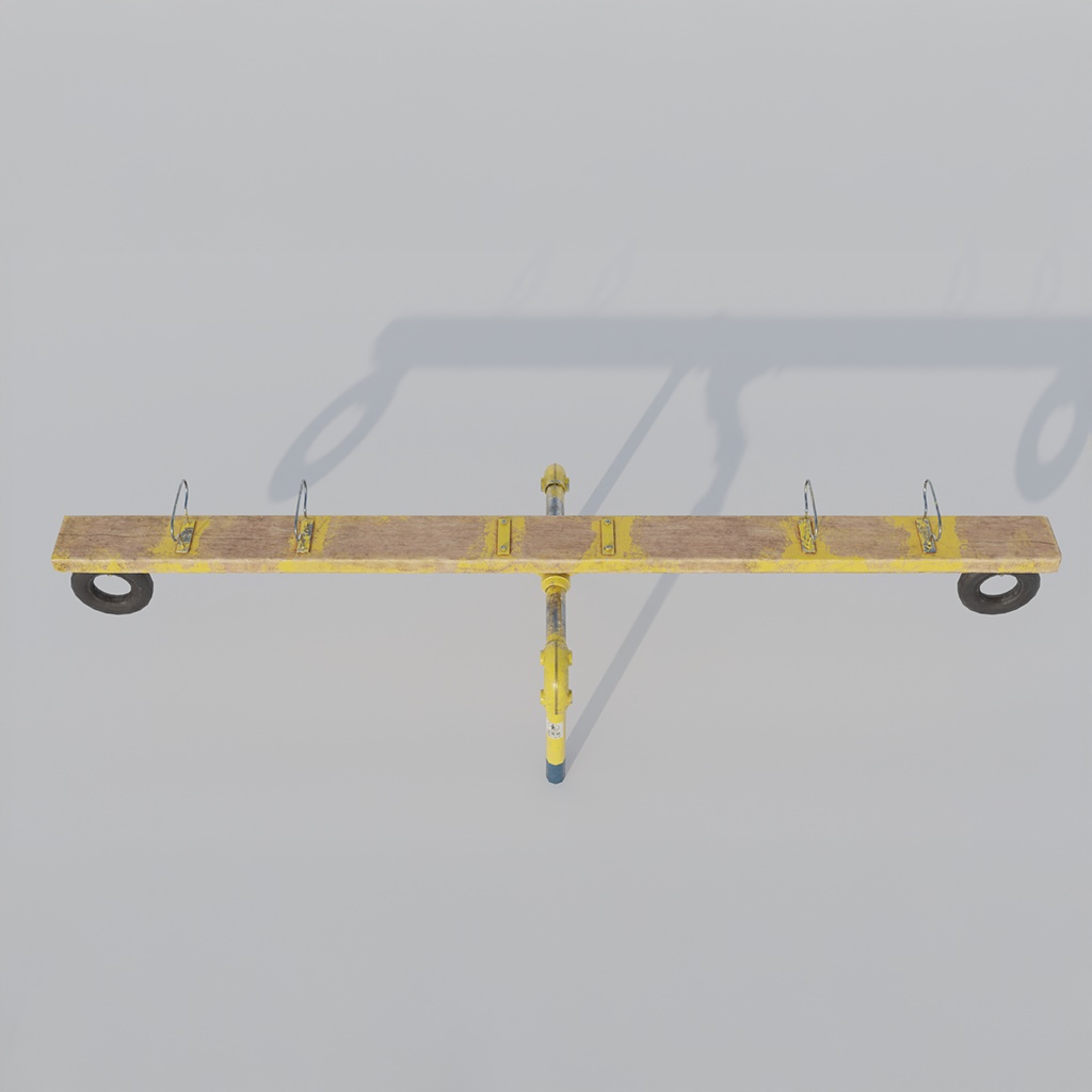 【シーソー 3Dモデル】Seesaw(シーソー)|Unity・Blender対応