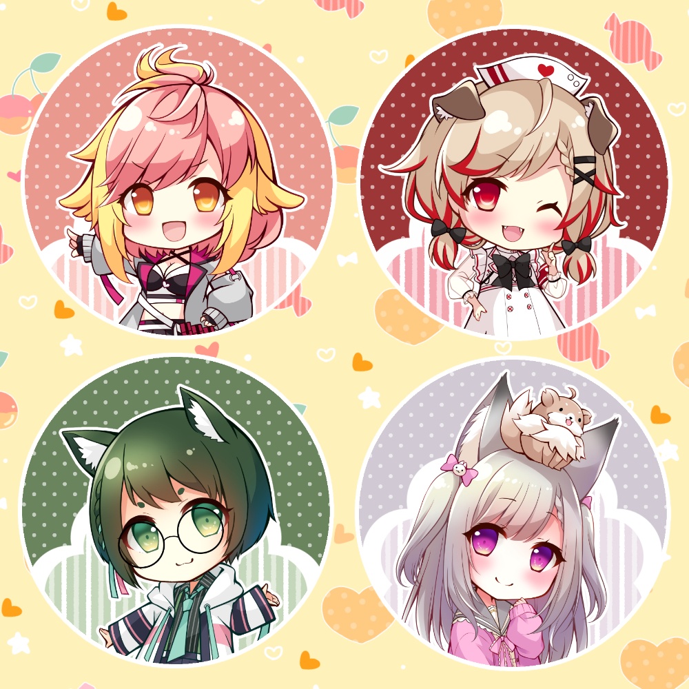 あにまーれ缶バッジ