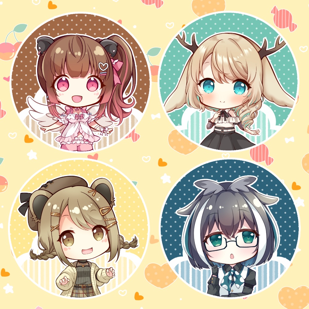 あにまーれ缶バッジ