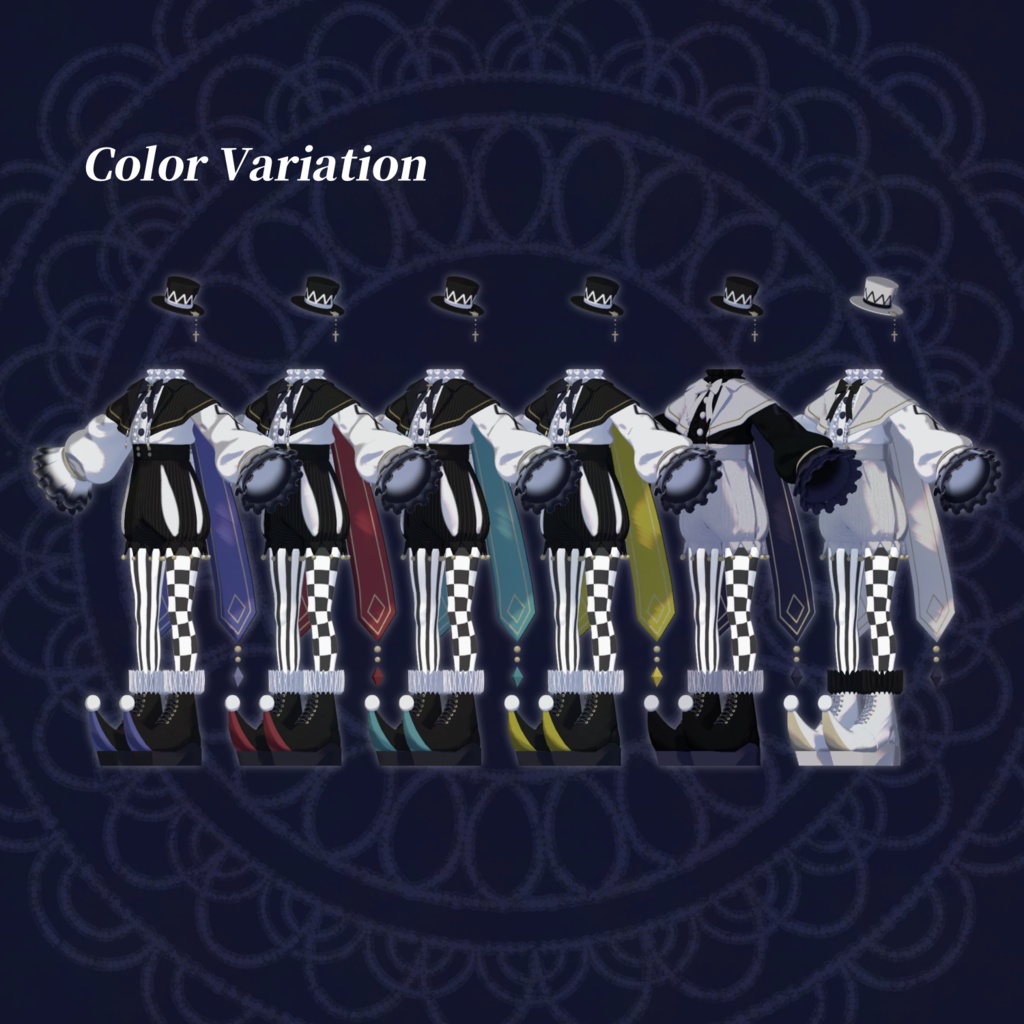 【Marycia マリシア対応】Midnight Joker 【3D衣装モデル】