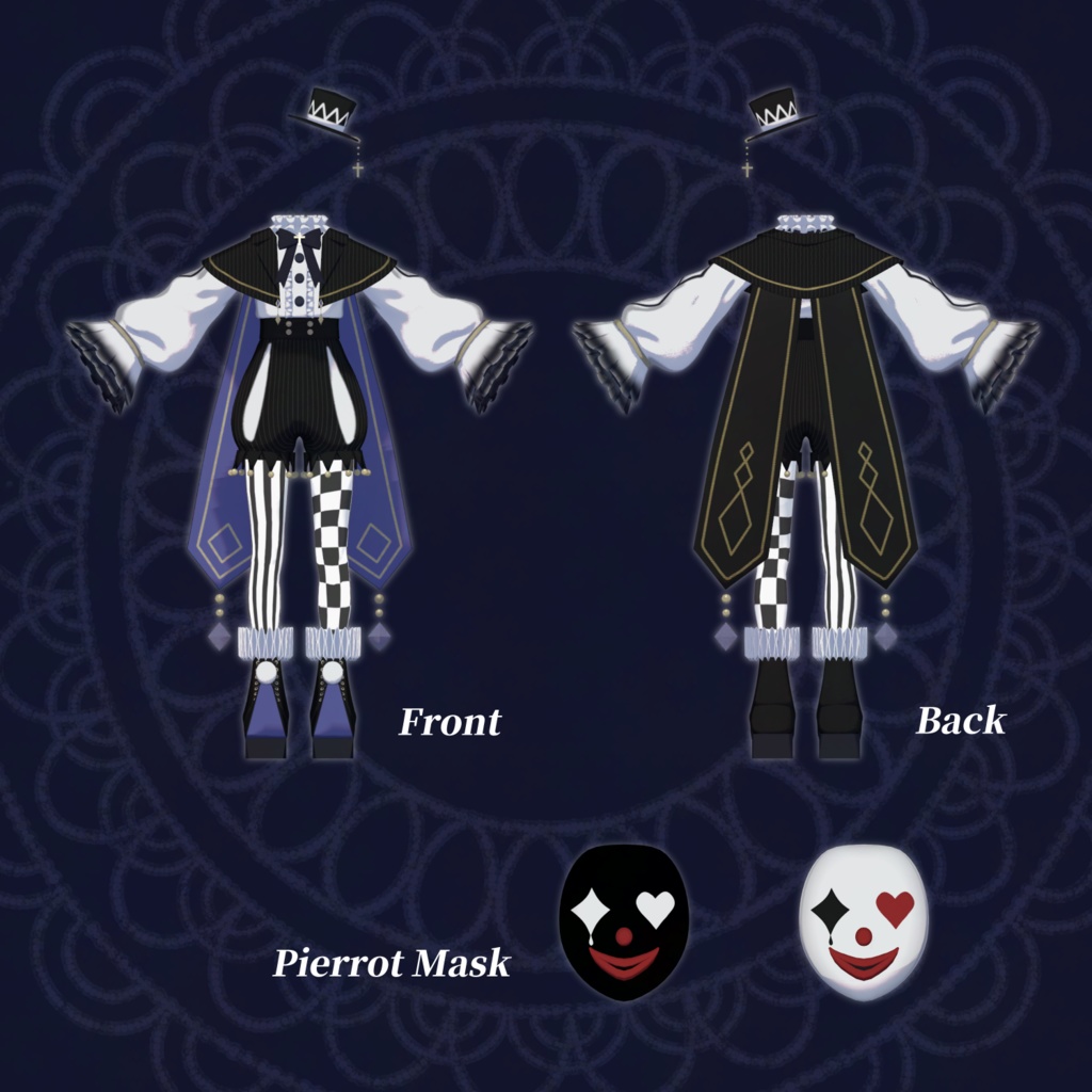 【Marycia マリシア対応】Midnight Joker 【3D衣装モデル】