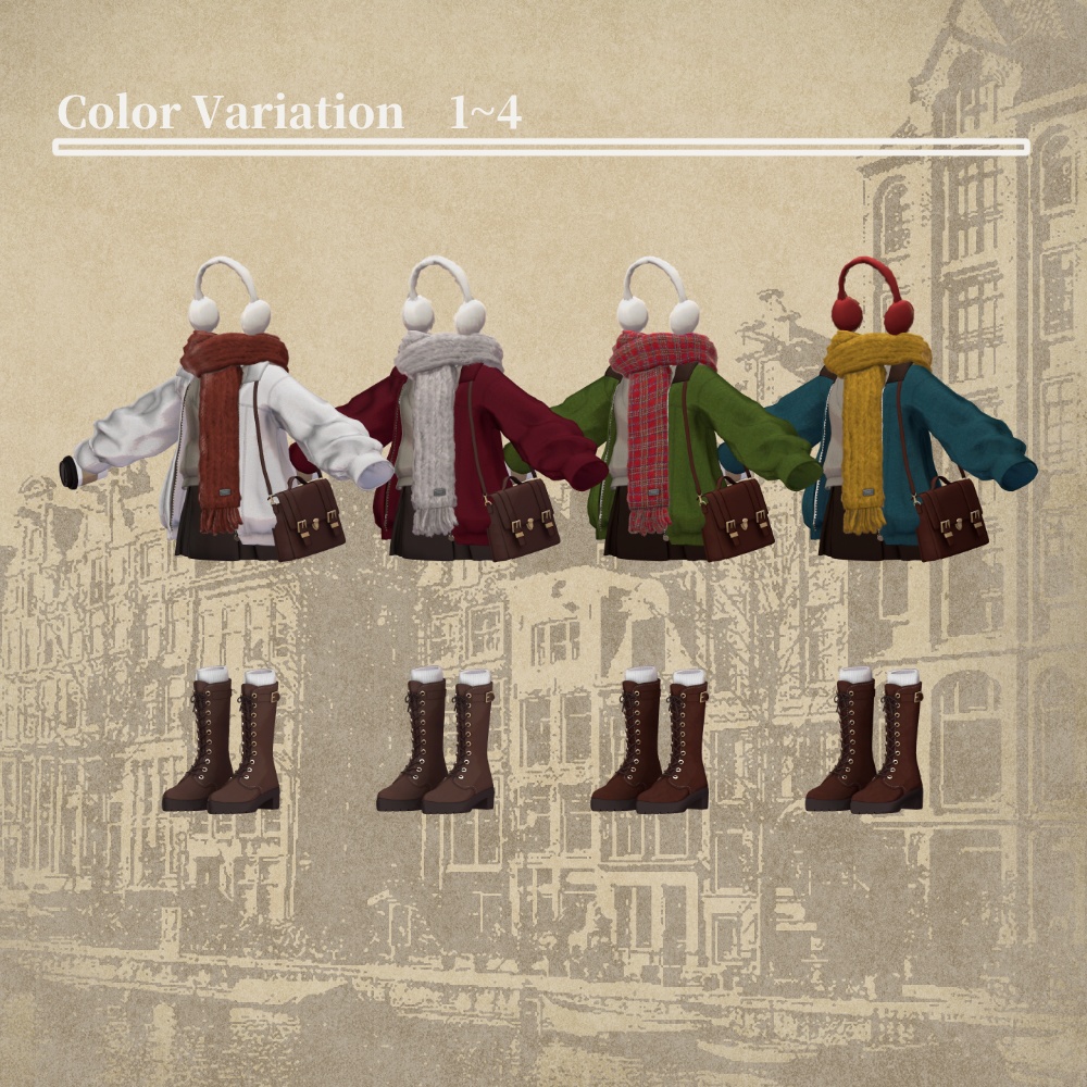 ☃️発売記念セール中!☕【マリシア対応】Snow Day Latte【3Dコーデセット】