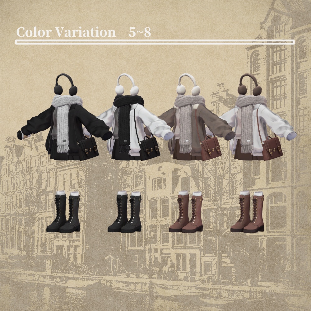 ☃️発売記念セール中!☕【マリシア対応】Snow Day Latte【3Dコーデセット】