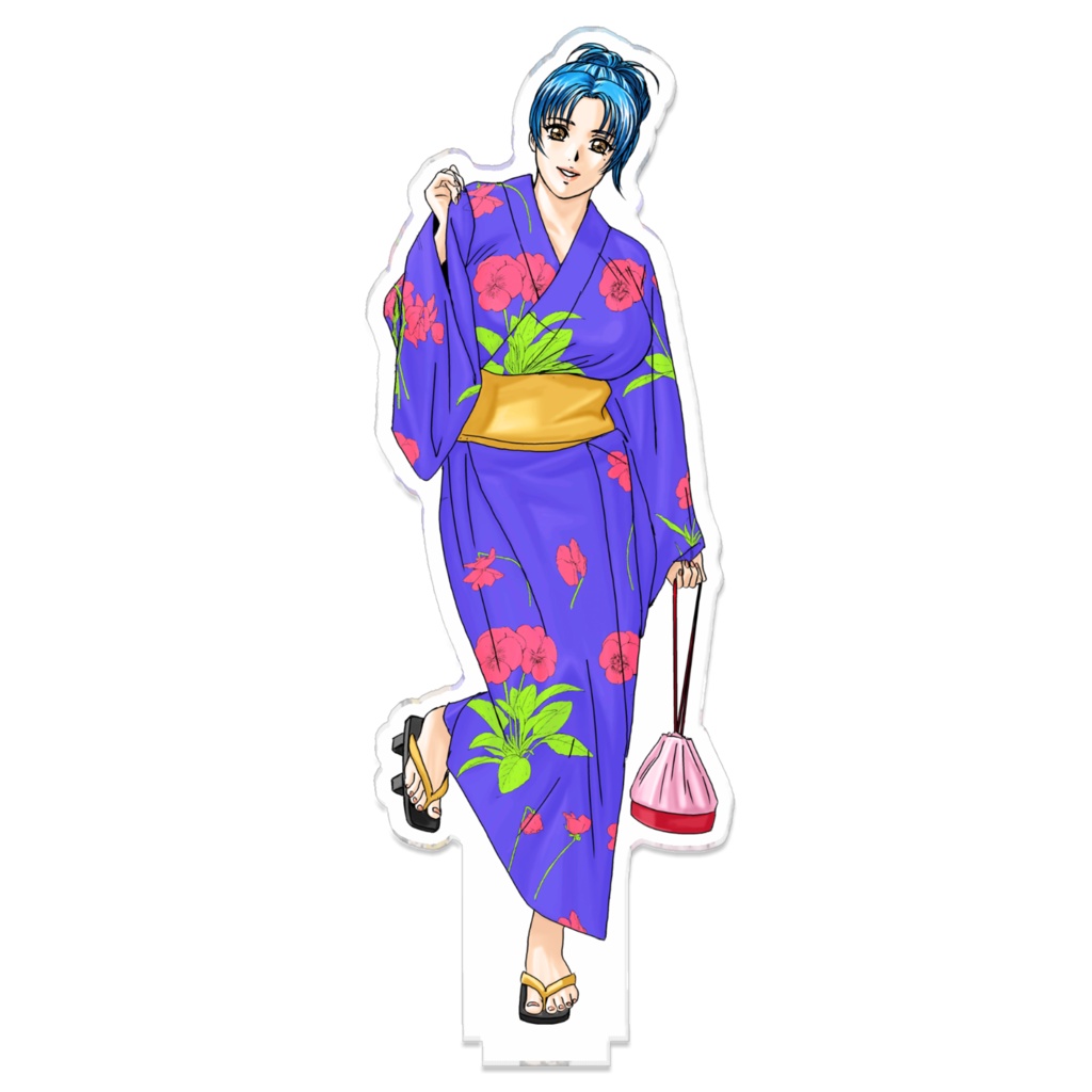 つながるアクスタ - 125mm 水野リサ(浴衣姿)