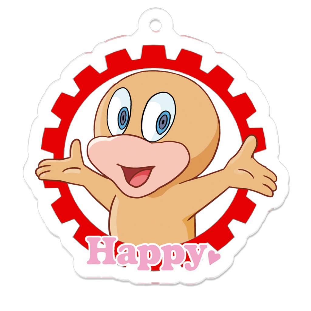 アクリルキーホルダー　Happy