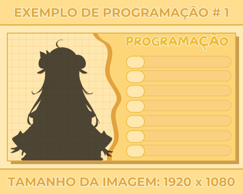 Weekly Stream Schedule | with different colors | VTuber Graphics