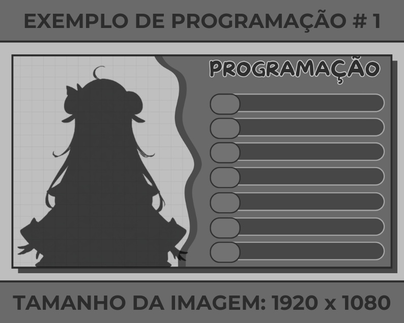 Weekly Stream Schedule | with different colors | VTuber Graphics