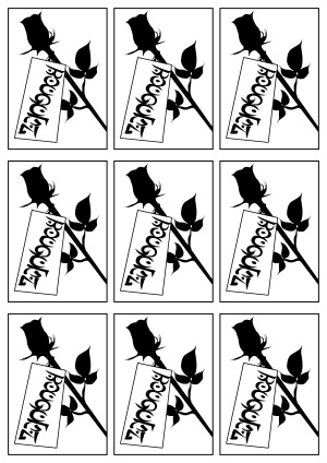 【非公式】銀剣のステラナイツ/非公式ブーケ用カード~バラの蕾でも語彙力0のやーつ~